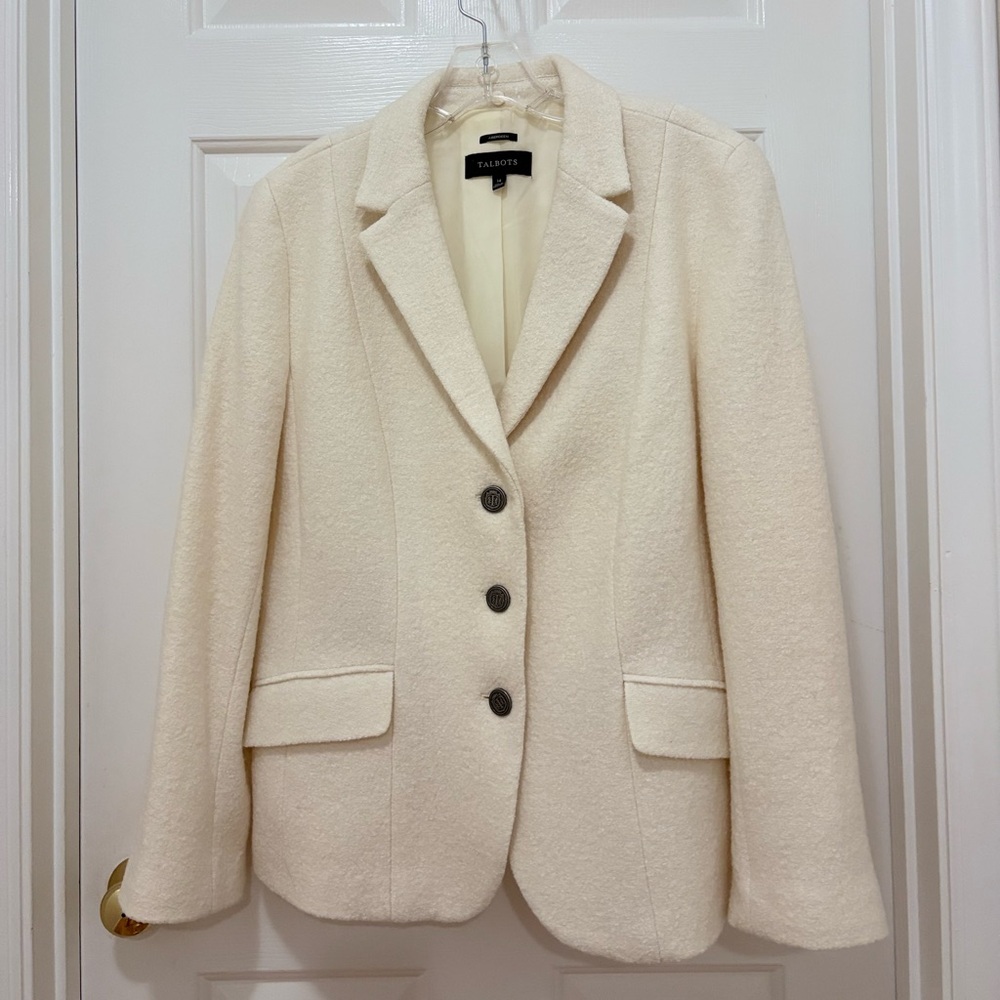Talbots Women's Cream Blazer